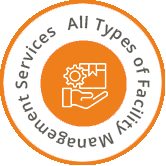 Badge highlighting facility management services