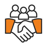 Icon representing clients