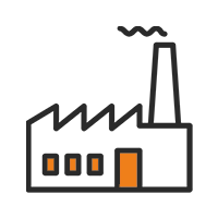 Factory industry icon