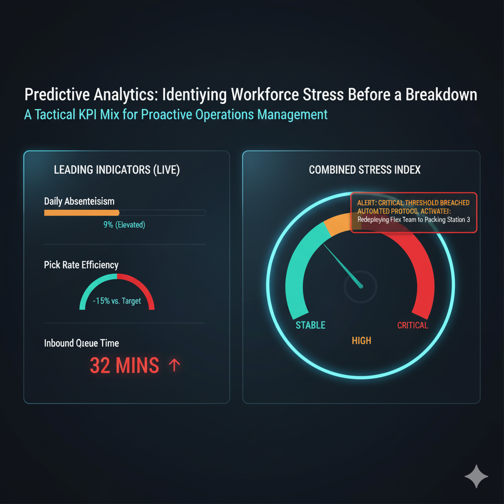 Q: Which KPI mix best predicts workforce stress before a breakdown?