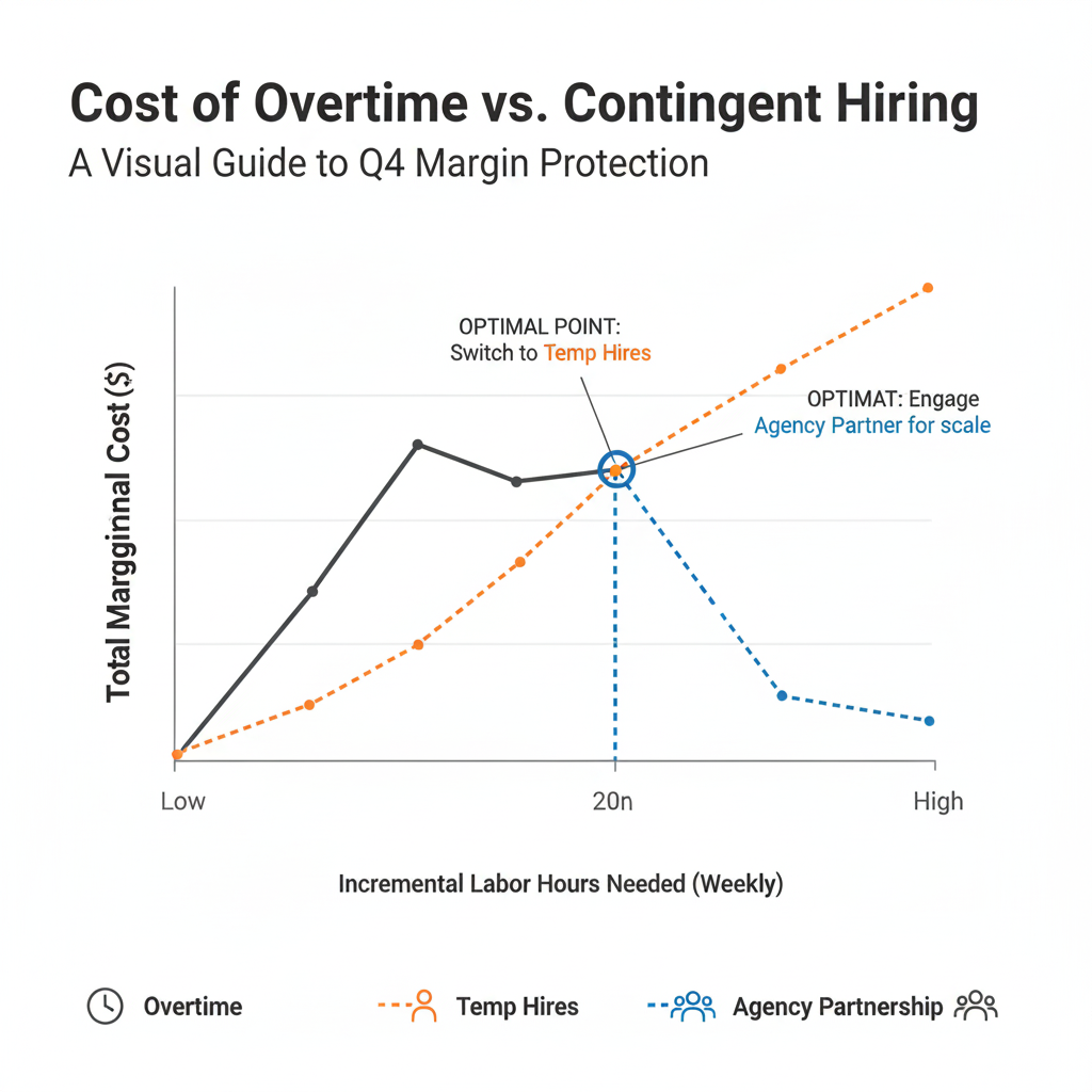 Cost of Overtime vs. Contingent Hiring: A Visual Cost-Breakdown for Q4